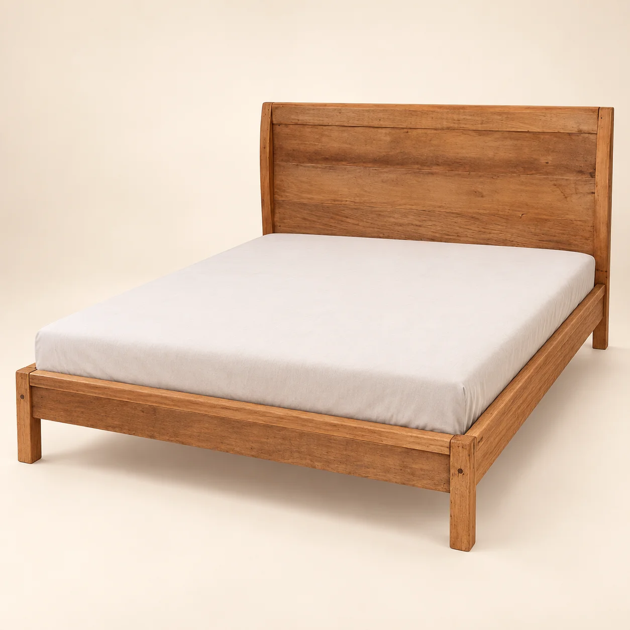 Cama com cabeceira reta — capa criada por IA